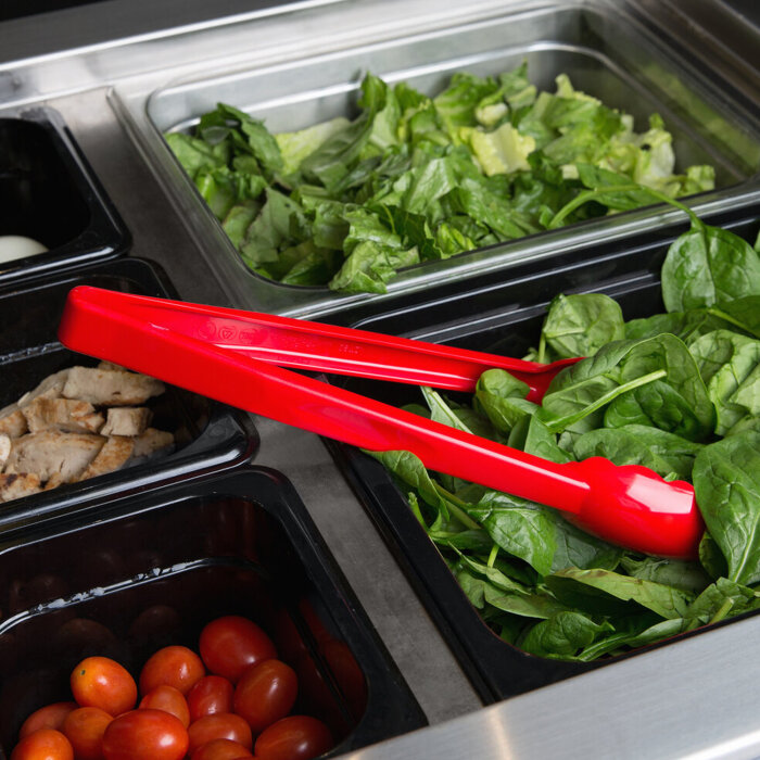 Cambro Lugano Tırtıklı Servis Maşası Kırmızı 305 mm 12TGS404 - 4