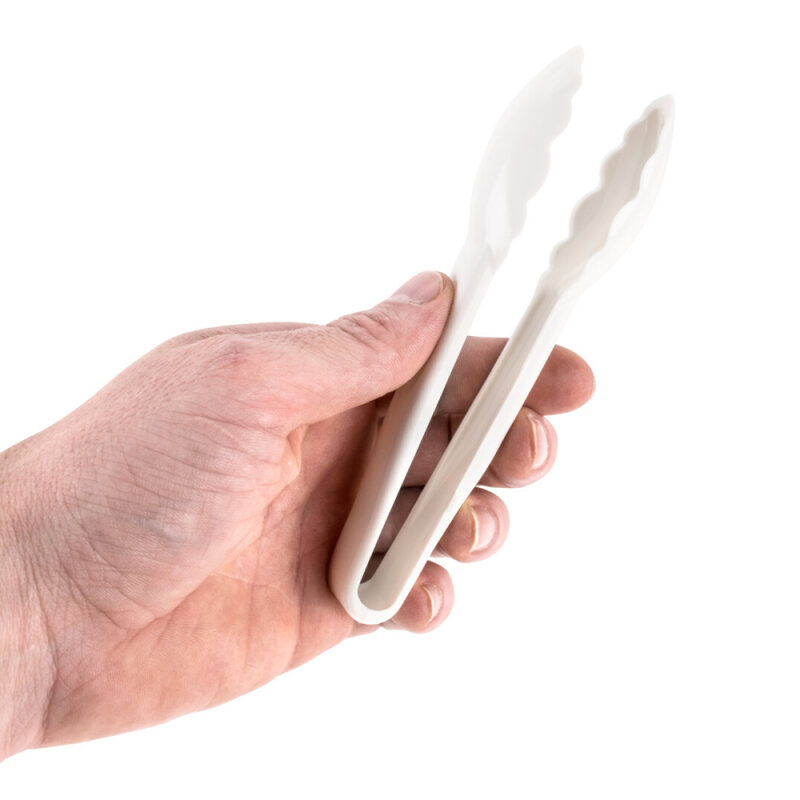 Cambro Lugano Tırtıklı Servis Maşası Beyaz 150 mm 6TGS148 - 2