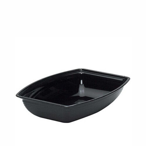 Cambro Polikarbon Çizgili Dikdörtgen Kase Siyah 492*362*120 mm RSB1419CW110 - CAMBRO