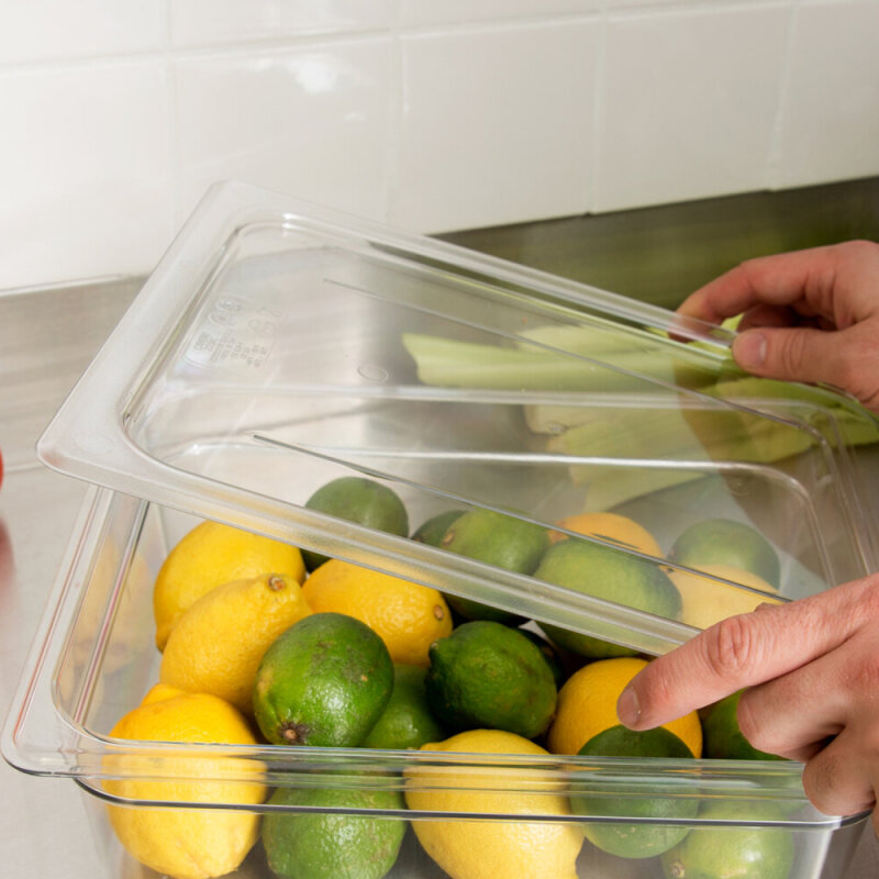 Cambro Polikarbon Düz Küvet Kapağı Şeffaf 265*325 mm Gn 1/2 20CWC135 - 2