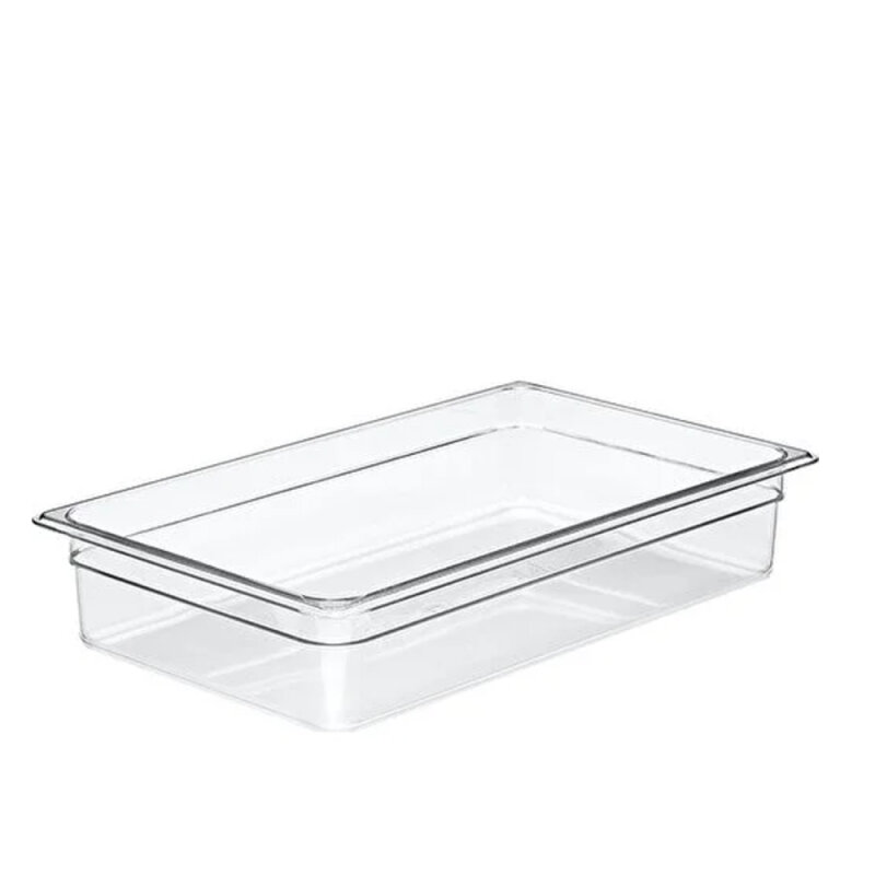 Cambro Polikarbon Tek Bölmeli Küvet Şeffaf 65 mm Gn 1/1 12CW135 - 1