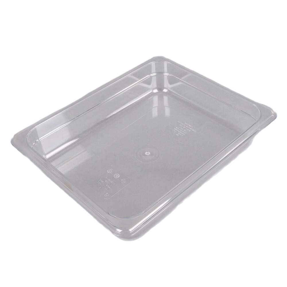 Cambro Camwear Polikarbon İki Bölmeli Küvet Şeffaf Gn1/2 3.9 lt. 22CW135