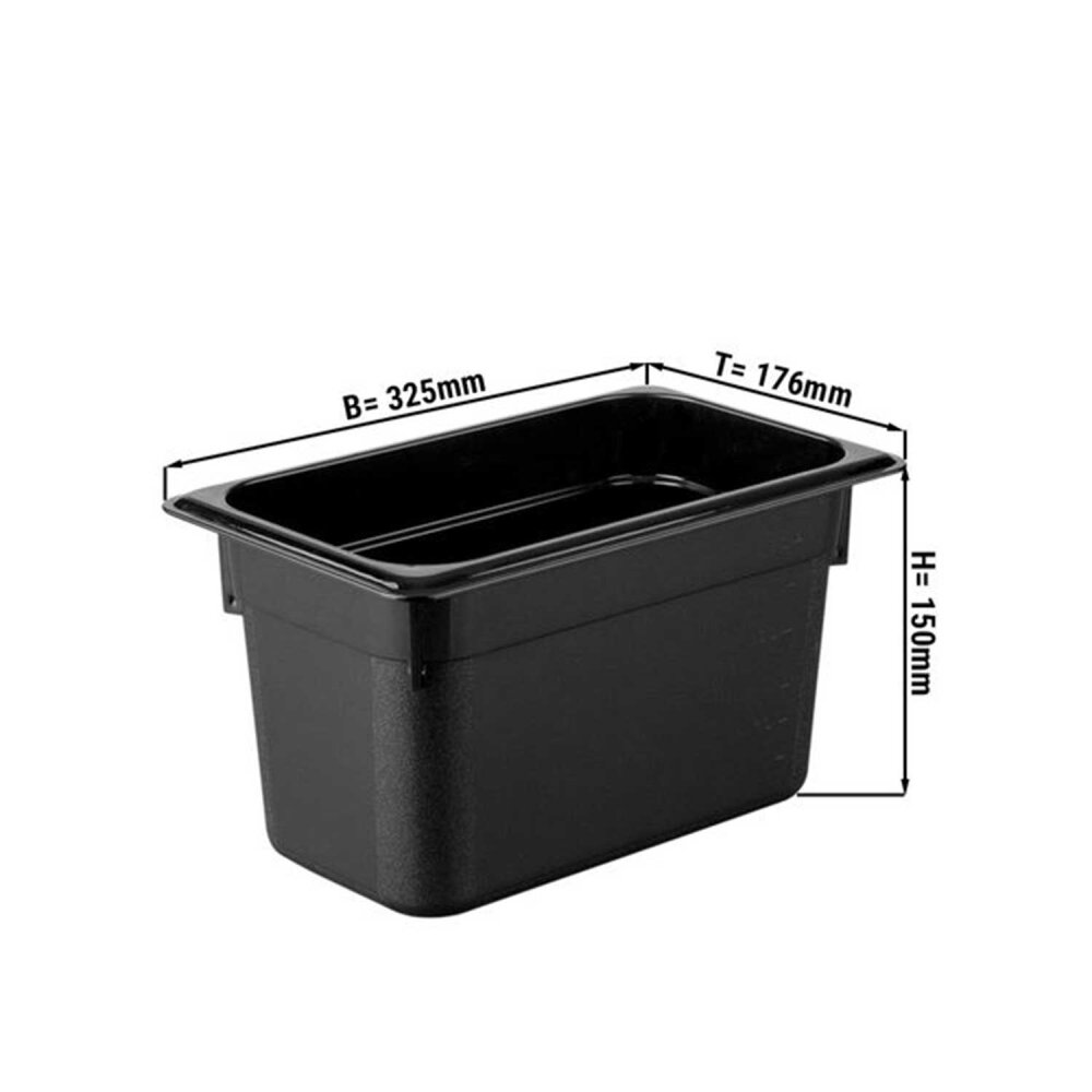 Cambro Camwear Polikarbon Gn Küvet 1/3 150 Siyah 36CW