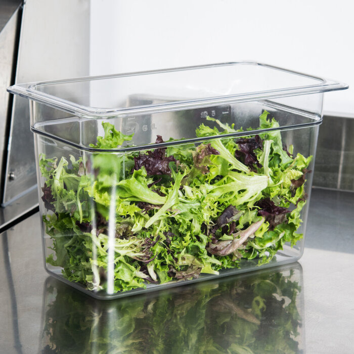 Cambro Camwear Polikarbon Üç Bölmeli Küvet Şeffaf Gn1/3 6.9 lt. 38CW135 - 2