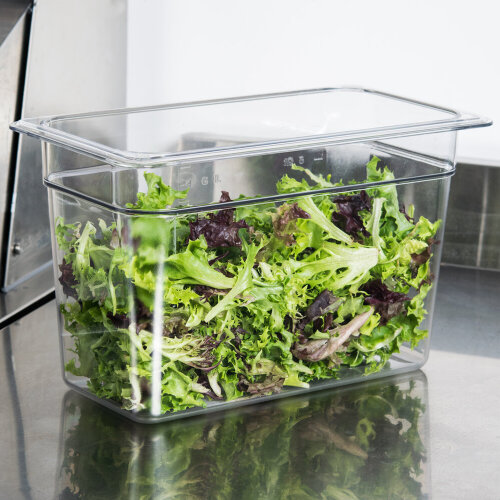 Cambro Camwear Polikarbon Üç Bölmeli Küvet Şeffaf Gn1/3 6.9 lt. 38CW135 - 2