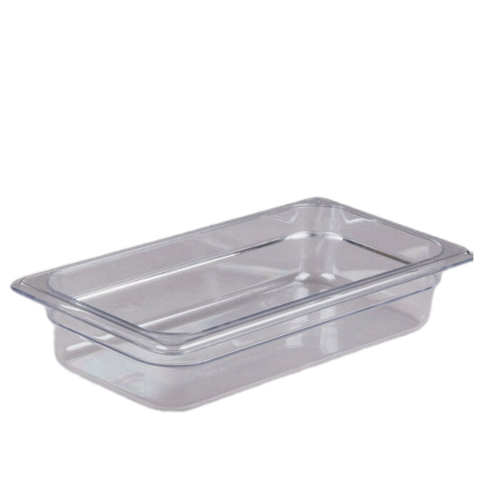 Cambro Camwear Polikarbon Üç Bölmeli Küvet Şeffaf Gn1/3 2.4 lt. 32CW135 - 1