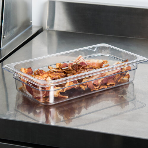 Cambro Camwear Polikarbon Üç Bölmeli Küvet Şeffaf Gn1/3 2.4 lt. 32CW135 - 2