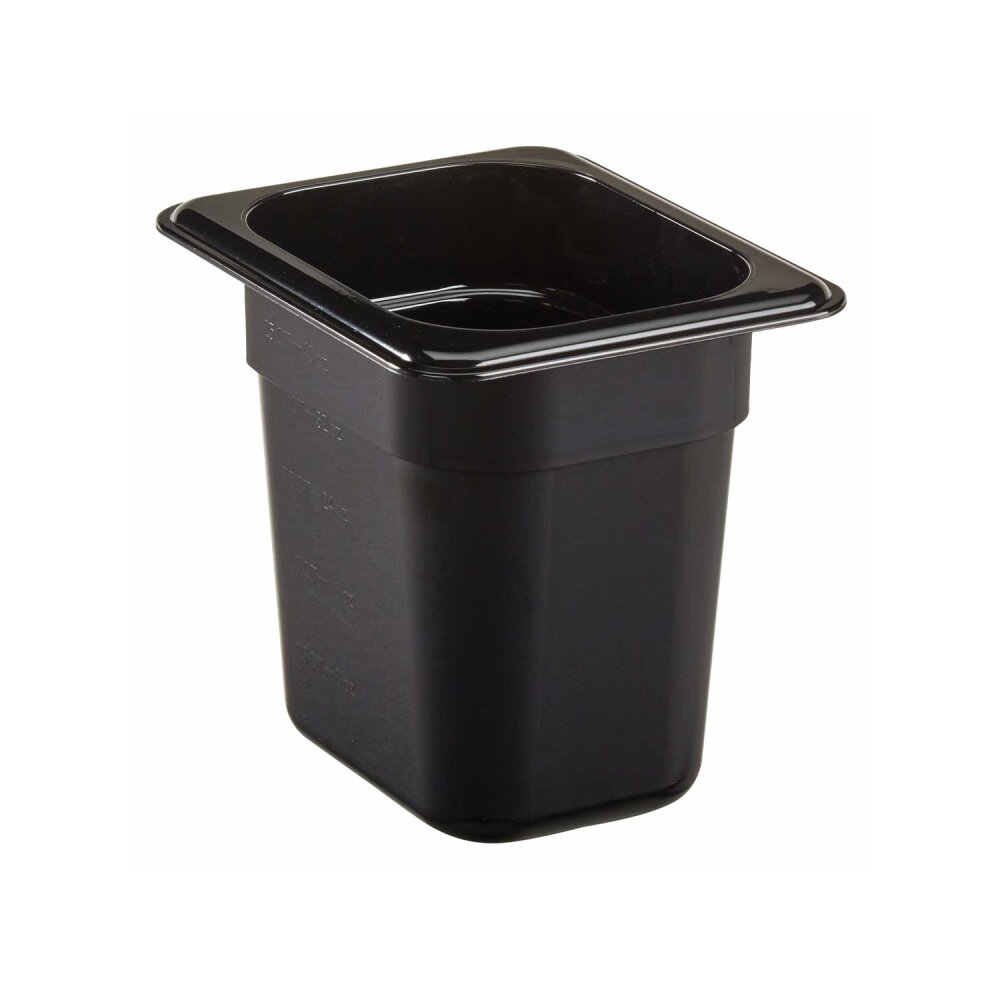 Cambro Camwear Polikarbon  Küvet Siyah 1 lt. Gn 1/6 62CW110