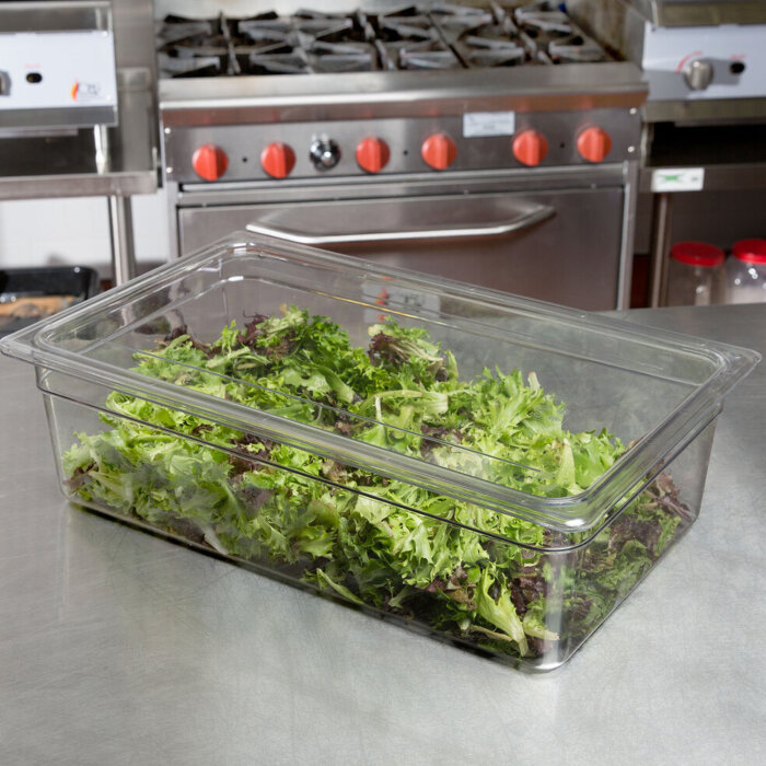 Cambro Camwear Polycarbon Gn Küvet Kpk Düz Gn 1/1 Şeffaf 10CWC - 3