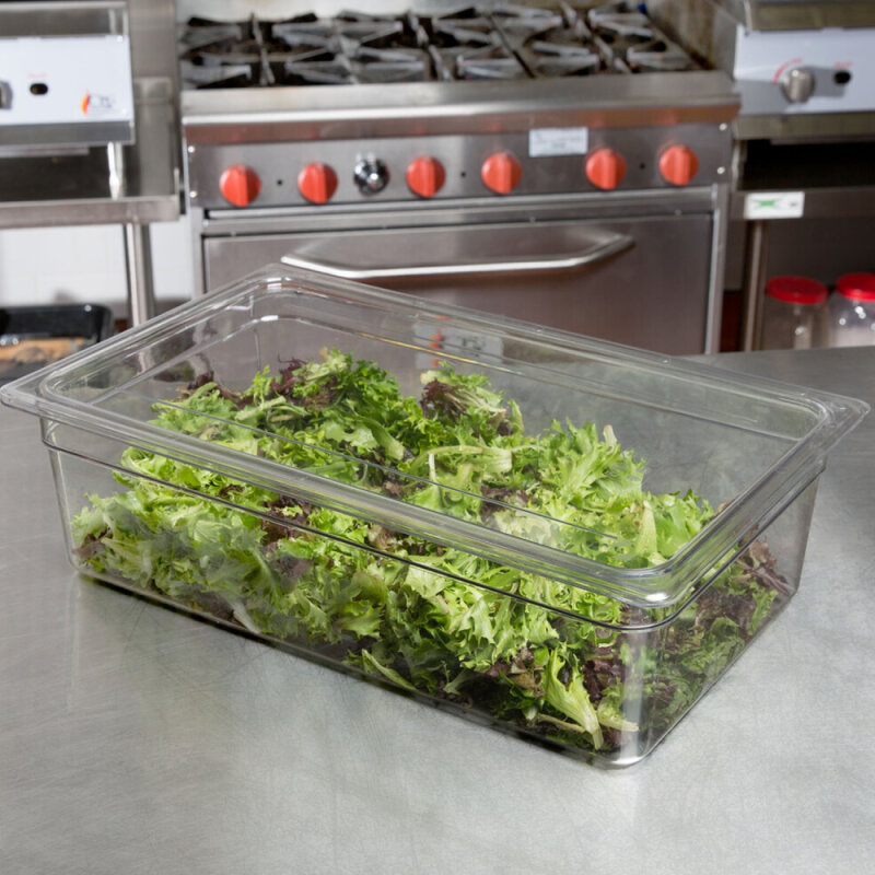 Cambro Camwear Polycarbon Gn Küvet Kpk Düz Gn 1/1 Şeffaf 10CWC - 3