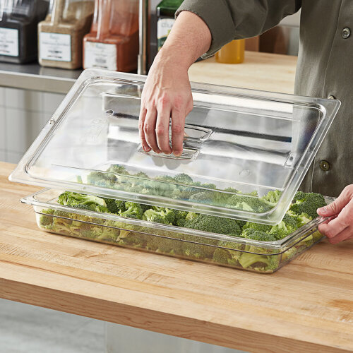 Cambro Camwear Polikarbon Küvet Kulplu Kapak Şeffaf Gn1/1 325*530 mm 10CWCH135 - 2