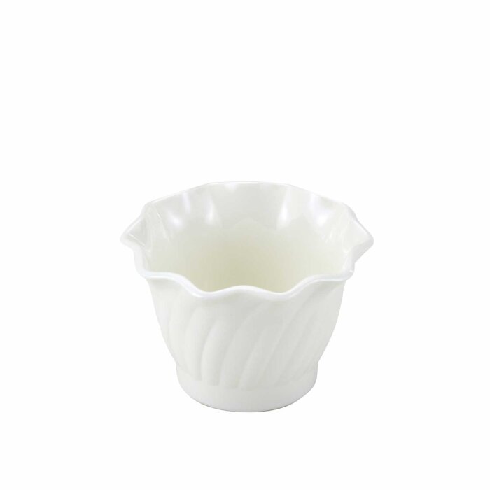 Cambro Polycarbon Kıvrımlı Kase Beyaz 384 cc SRB13CW148 - 1