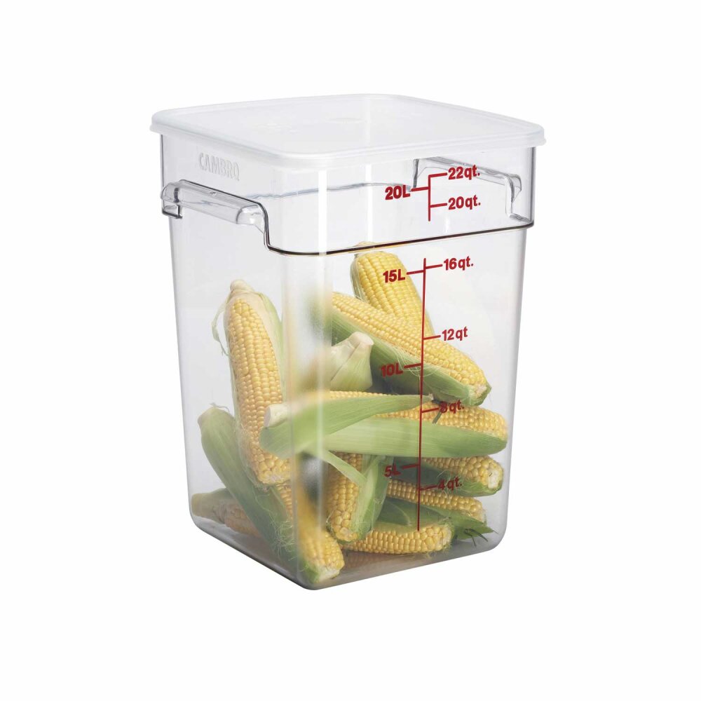 Cambro Polikarbon Saklama Kabı Şeffaf 20.8 lt. 22SFSCW135