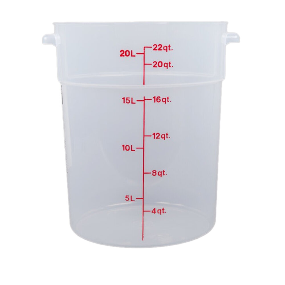 Cambro Polipropilen Ölçekli Saklama Kabı Yarı Saydam 20.8 lt. RFS22PP190