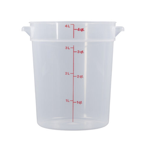 Cambro Polipropilen Ölçekli Gıda Saklama Kabı Yarı Saydam 3.8 lt. RFS4PP190 - CAMBRO