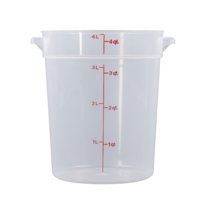 Cambro Polipropilen Ölçekli Gıda Saklama Kabı Yarı Saydam 3.8 lt. RFS4PP190 - 1