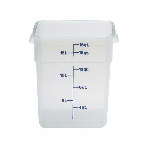 Cambro Polipropilen Ölçekli Saklama Kabı Yarı Saydam 17.2 lt. 18SFSPP190 - CAMBRO