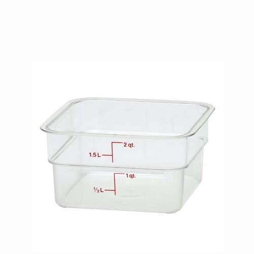 Cambro Polipropilen Ölçekli Saklama Kabı Yarı Saydam 1.9 lt. 2SFSPP190 - CAMBRO