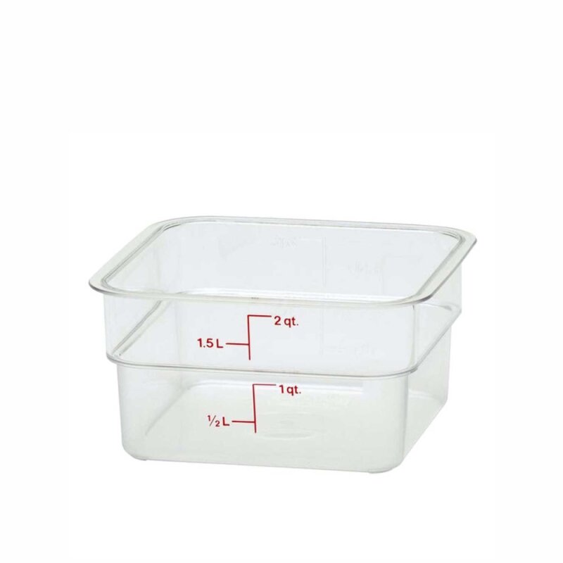 Cambro Polipropilen Ölçekli Saklama Kabı Yarı Saydam 1.9 lt. 2SFSPP190 - 1