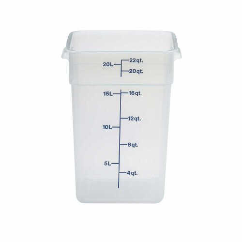 Cambro Polipropilen Ölçekli Saklama Kabı Yarı Saydam 20.8 lt. 22SFSPP190 - CAMBRO