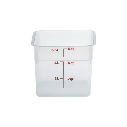 Cambro Polipropilen Ölçekli Saklama Kabı Yarı Saydam 5.7 lt. 6SFSPP190 - CAMBRO