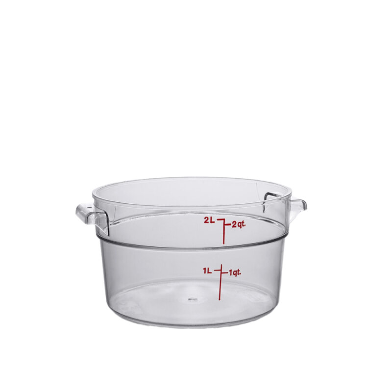 Cambro Polikarbon Daire Saklama Kabı Şeffaf 1.9 lt. RFSCW2135 - 1