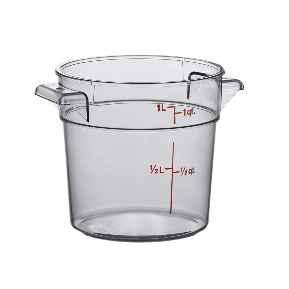 Cambro Polikarbon Daire Saklama Kabı Şeffaf 0.9 lt. RFSCW1135