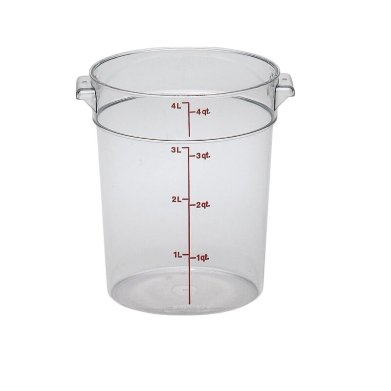 Cambro Polikarbon Daire Saklama Kabı Şeffaf 3.8 lt. RFSCW4135 - 1