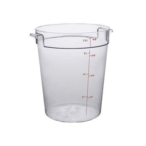 Cambro Polikarbon Daire Saklama Kabı Şeffaf 7.6 lt. RFSCW8135 - CAMBRO