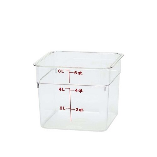 Cambro Camsquares Polietilen Saklama Kabı Kare 5,7 Lt Beyaz 6SFSP - CAMBRO