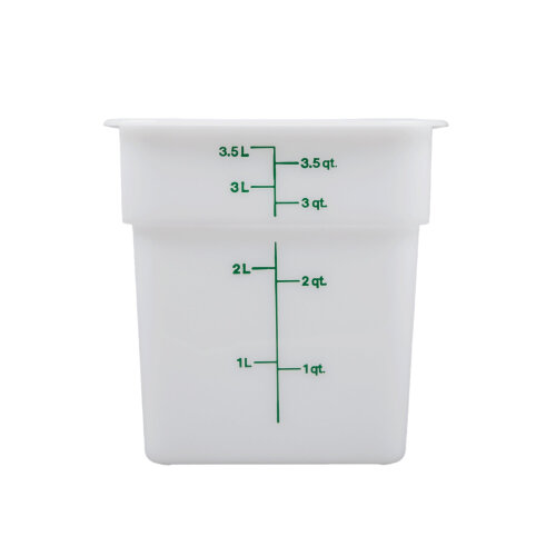 Cambro Polietilen Ölçekli Saklama Kabı Beyaz 3.8 lt. 4SFSP148 - CAMBRO