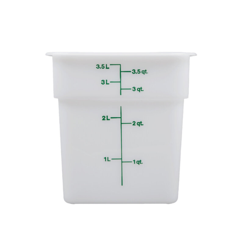 Cambro Polietilen Ölçekli Saklama Kabı Beyaz 3.8 lt. 4SFSP148 - 1