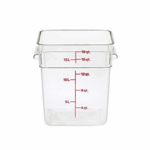 Cambro Polietilen Ölçülü Saklama Kabı Beyaz 17.2 lt. 18SFSP148 - CAMBRO
