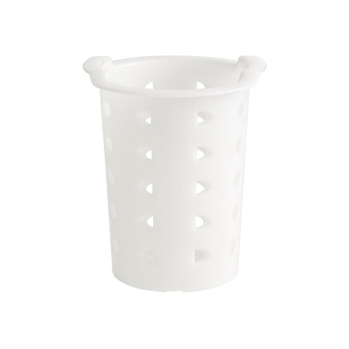 Cambro Silindir Çatal Bıçak Sepeti Beyaz 114 mm FWC56148 - 1