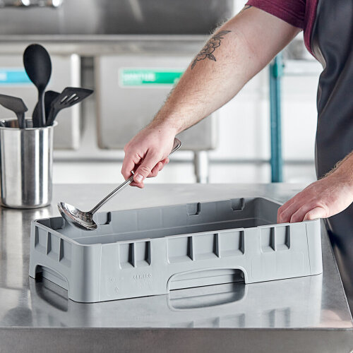 Cambro Yarım Boy Çatal-Bıçak Basketi Gri 67 mm HFR258151 - 2