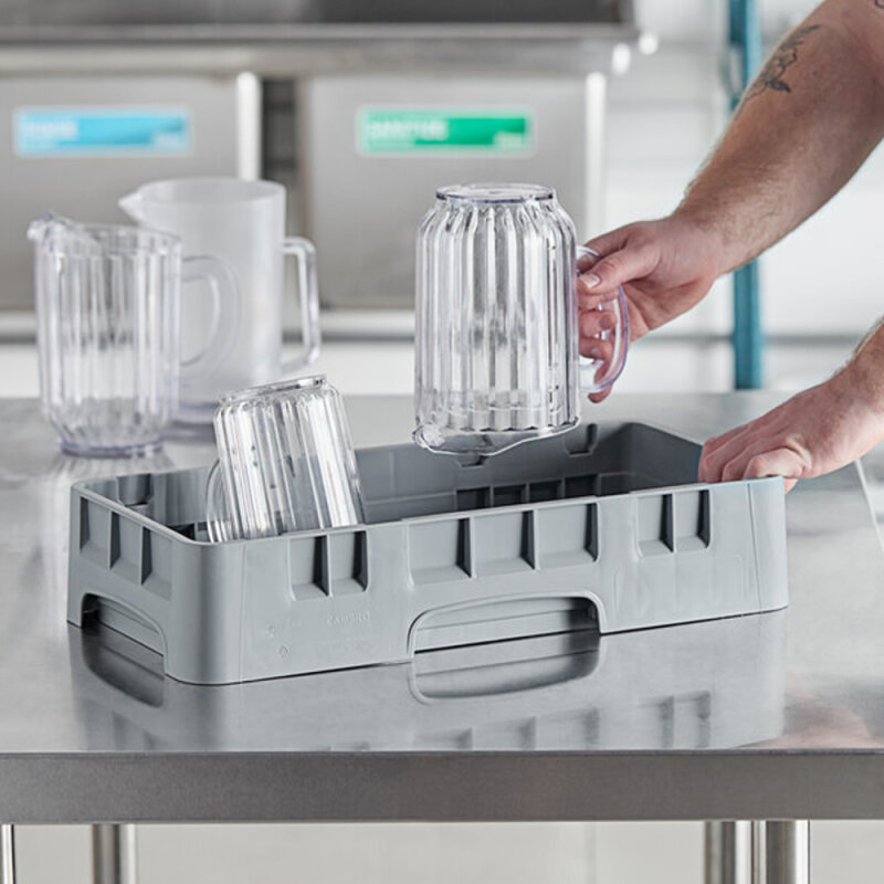 Cambro Yarım Boy Düz Bulaşık Basketi 108 mm Gri HBR414151 - 2