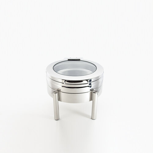 Aryıldız Chafing Dish Yuvarlak Üst Hazne Cam Kapaklı - ARYILDIZ