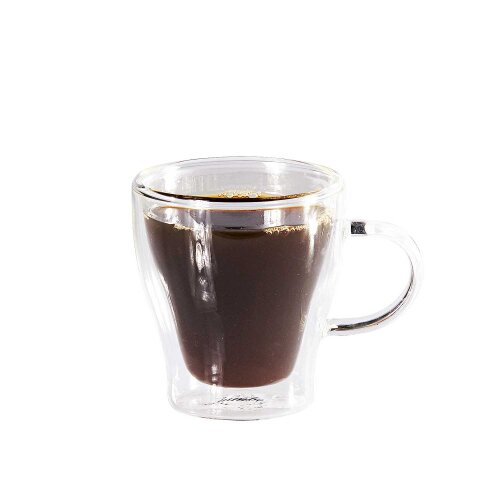Groovy Çift Cidarlı Kulplu Espresso Bardak 80 ml GRV-334 - BİRADLI