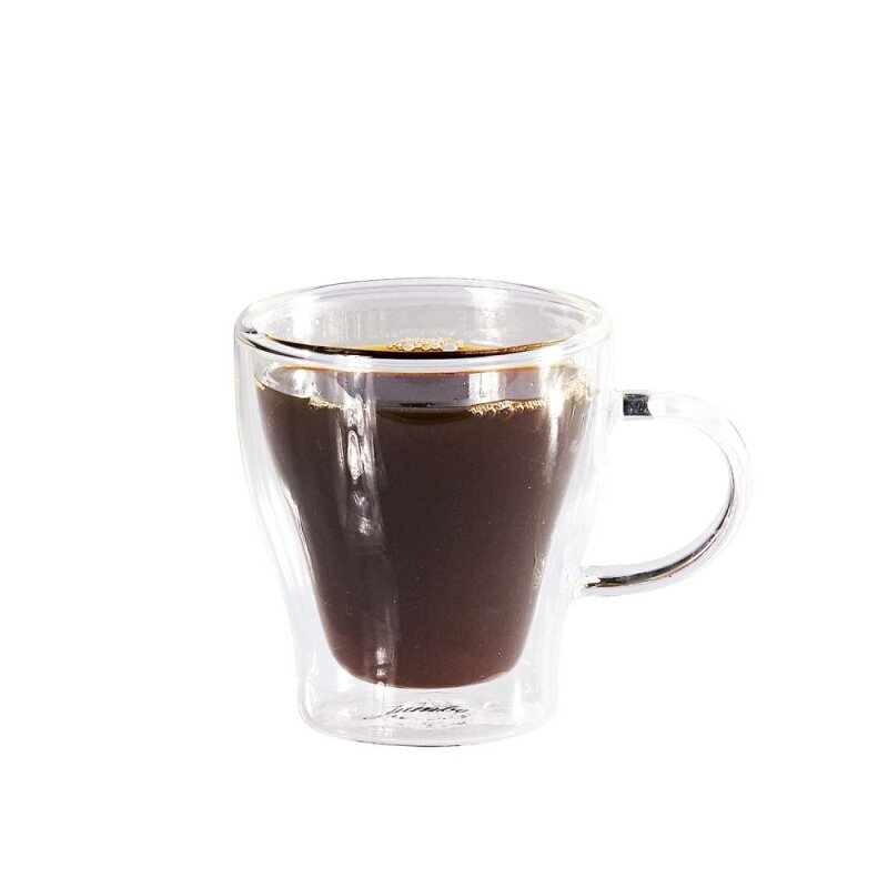 Groovy Çift Cidarlı Kulplu Espresso Bardak 80 ml GRV-334 - 1