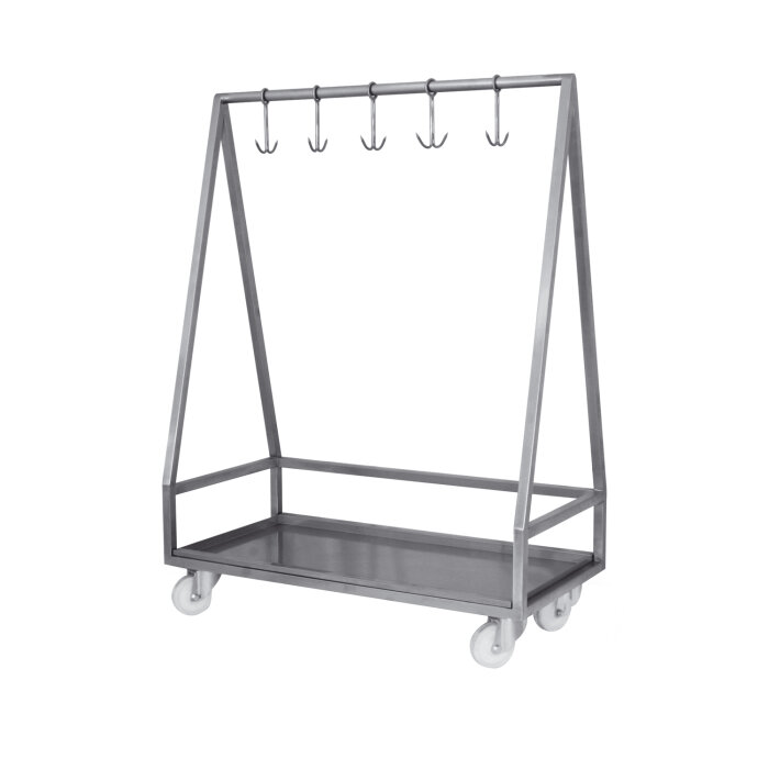 Crystal Et Askı Arabası 120X60X160 5Li Çengelli - 1