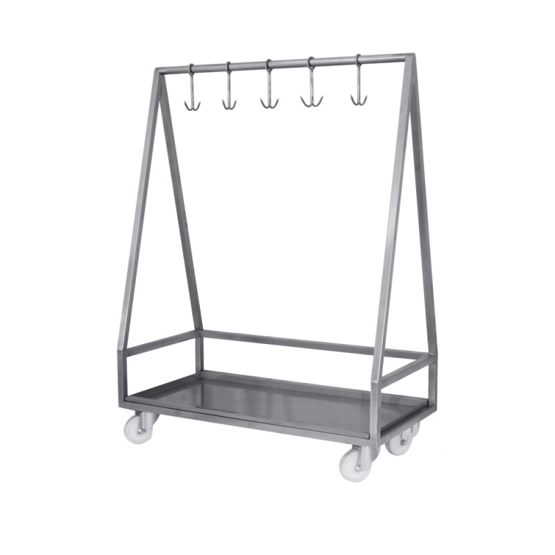 Crystal Et Askı Arabası 120X60X160 5Li Çengelli - 1