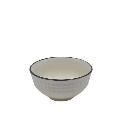 Tulu Porselen Damla Kase 10cm- 64 Transparan Siyah File DM10KSF64 - TULU PORSELEN