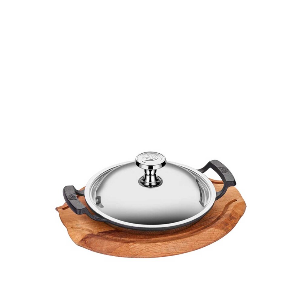 Altınbaşak Döküm Demir Sac Kavurma 24 cm +P.Kapak +Nihale