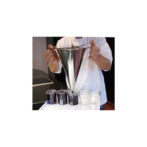 De Buyer Kwok Maz paslanmaz çelik piston hunisi 3300 cc 3354-50 - 5