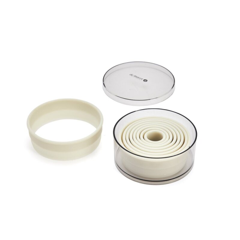 De Buyer Pls.Yuvarlak Düz Valovan Kalıbı 9 Prç. - 2