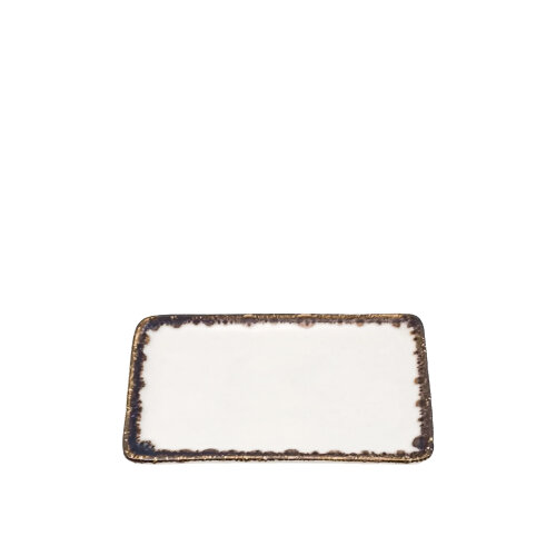 Tulu Porselen Dikdörtgen Kayık 14X8,5Cm - Chocolate - TULU PORSELEN