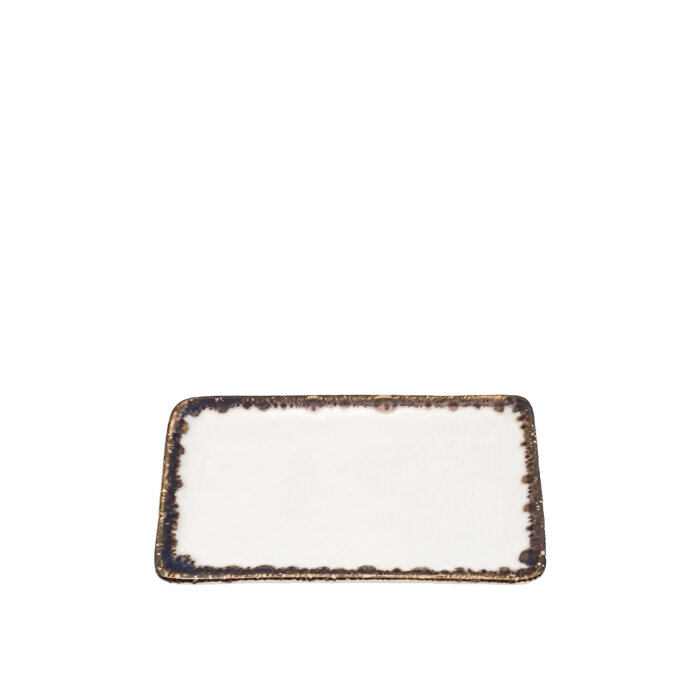 Tulu Porselen Dikdörtgen Kayık 14X8,5Cm - Chocolate - 1