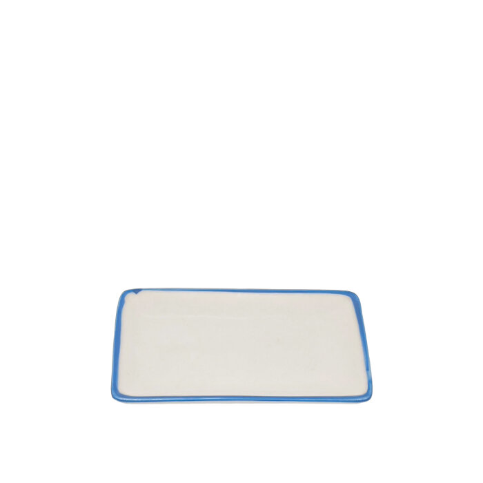 Tulu Porselen Dikdörtgen Kayık 14X8,5Cm - File 93 Mavi - 1