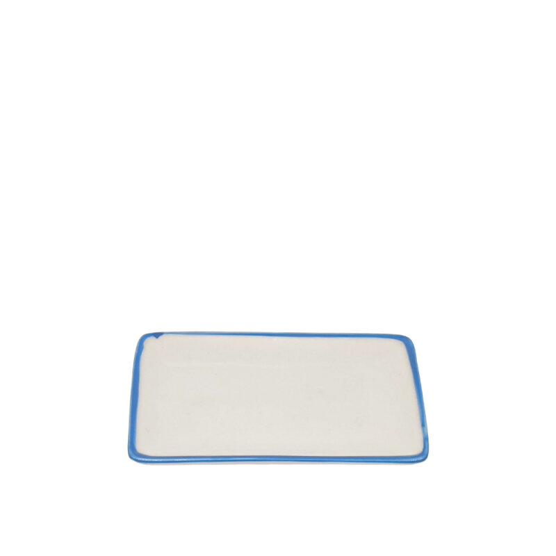 Tulu Porselen Dikdörtgen Kayık 14X8,5Cm - File 93 Mavi - 1