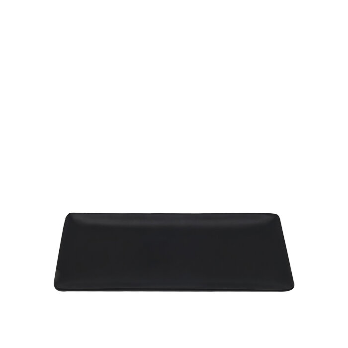 Tulu Porselen Dikdörtgen Kayık 22X10cm  - Opak 64 Siyah DD22X10KYOP64 - 1